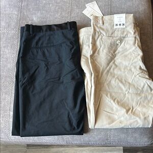 1 H&M stretch dress pants and 1 Denim &Flowers stretch dress pants